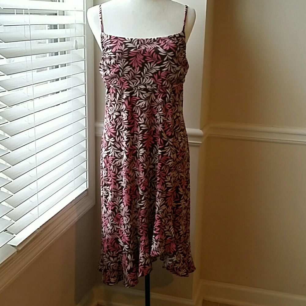 BCBGMAXAZRIA Dress with ruffle hem and